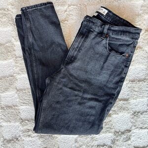 Abercrombie & Fitch Curve Love Black Skinny High Rise Jeans